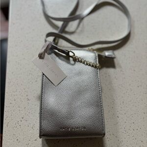 NWT Katie Loxton Zana Slim silver Crossbody